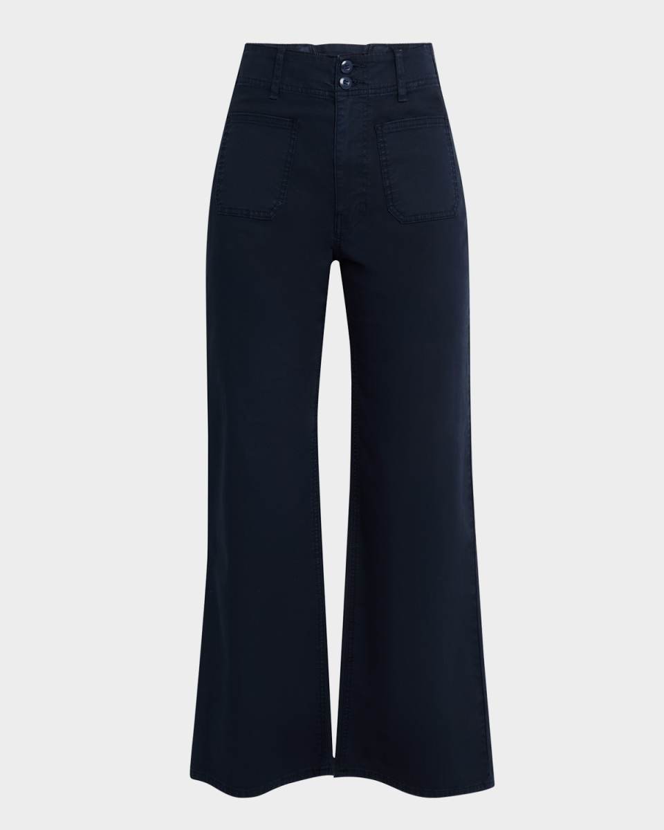 Grant Cropped High-Rise Wide-Leg Pants